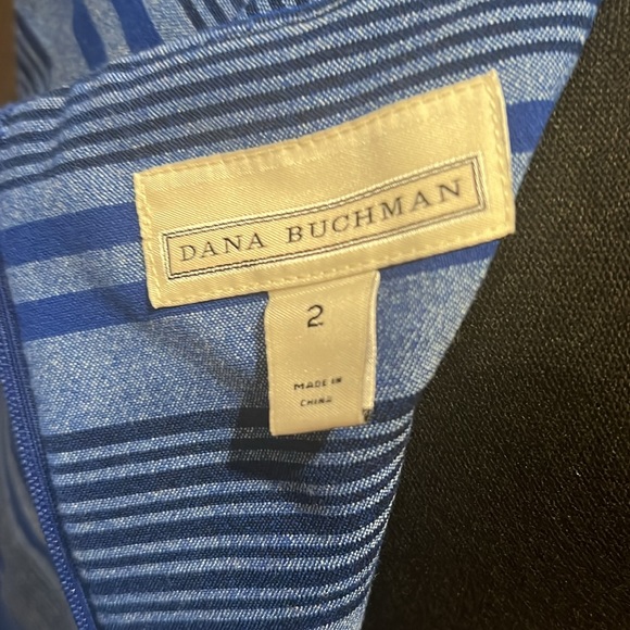 Size 2 Dana Buchman Blue Dress - Picture 8 of 8